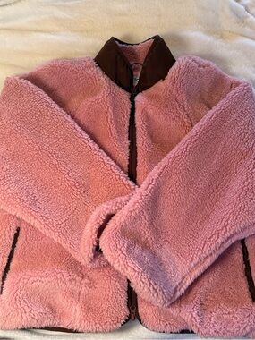 Stoic Women's Pink Sherpa Zip Jacket